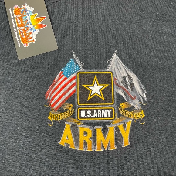 NEW with Tags United States Army American Flag USA Black Men’s t-shirt size M - Picture 8 of 10